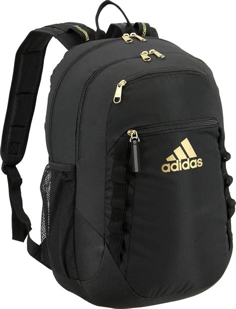 adidas Excel 6 Backpack, Black/Gold Metallic, One Size